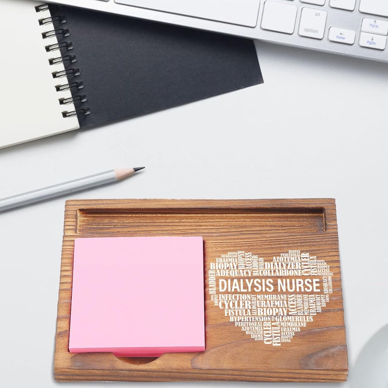 EFFJNSG Dialysis Nurse Desk Organizer, Inspirational Sticky Note Holder, Dialysis Nurse Heart Design, Gifts for Dialysis Nurses and Healthcare Workers EDP143 - Image 2